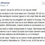 Lucian Mîndruţă a grăit